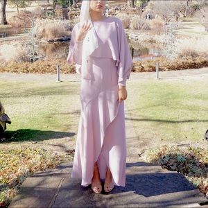 blush maxi gown